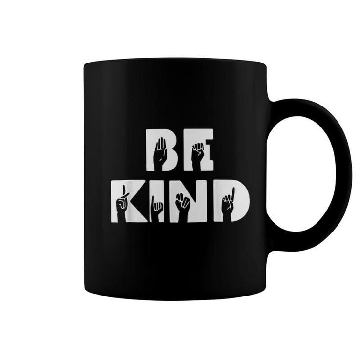 Be Kind Asl Sign Language Interpreter Coffee Mug