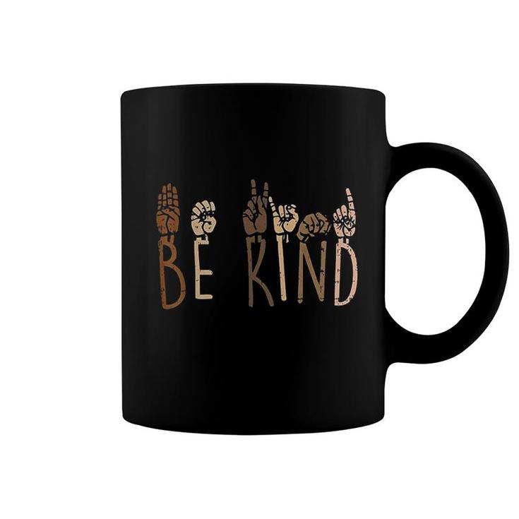 Be Kind Hand Signs Coffee Mug