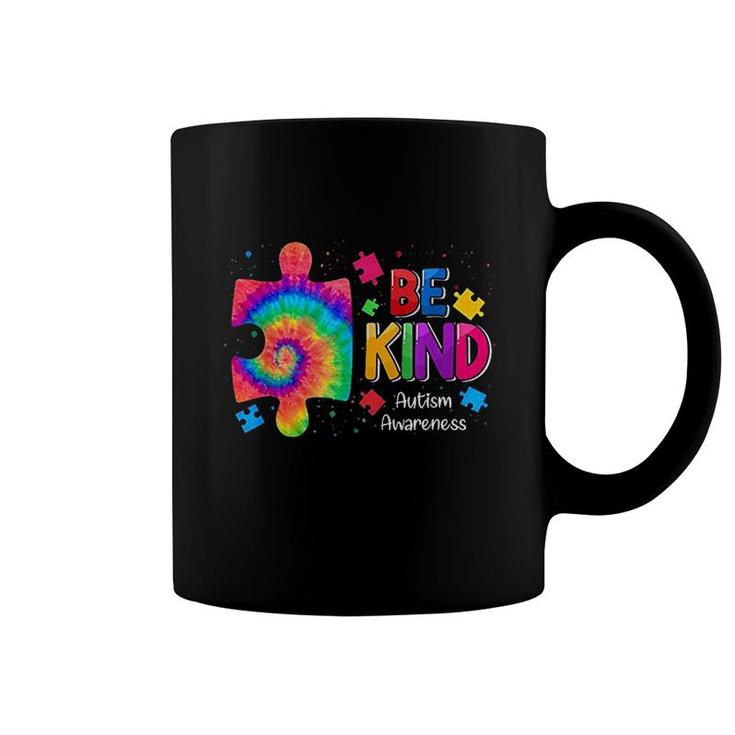 Be Kind Puzzle Pieces Coffee Mug
