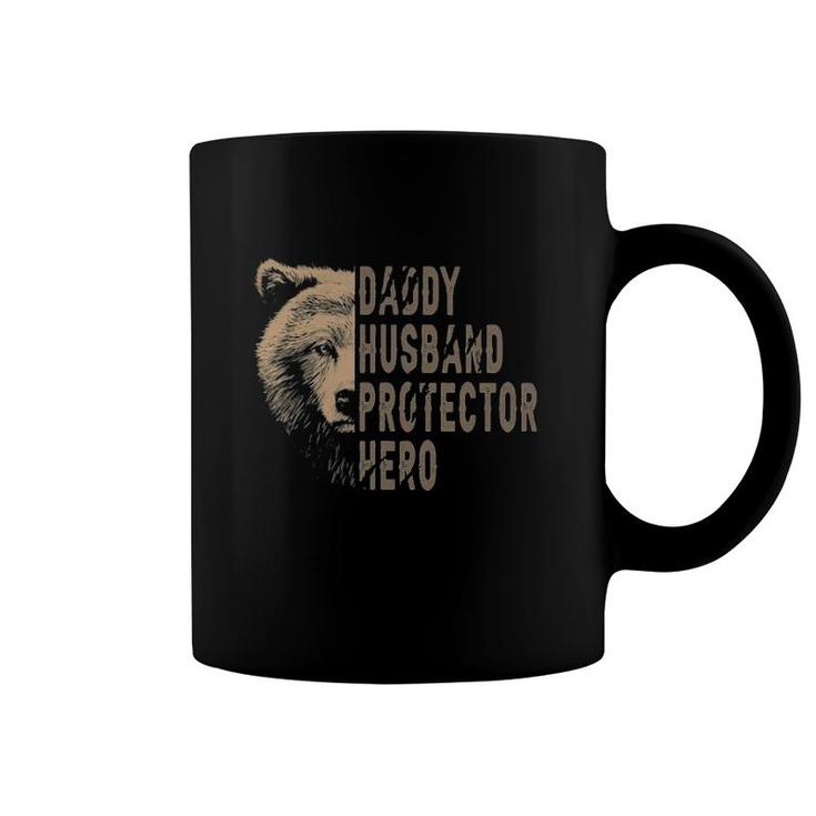 Bear Dad Funny Husband Daddy Protector Hero Fathers Day Coffee Mug