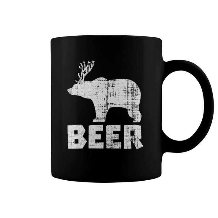 Bear Deer Beer Funny Drinking Hunting Camping Dad Uncle Gift  Coffee Mug