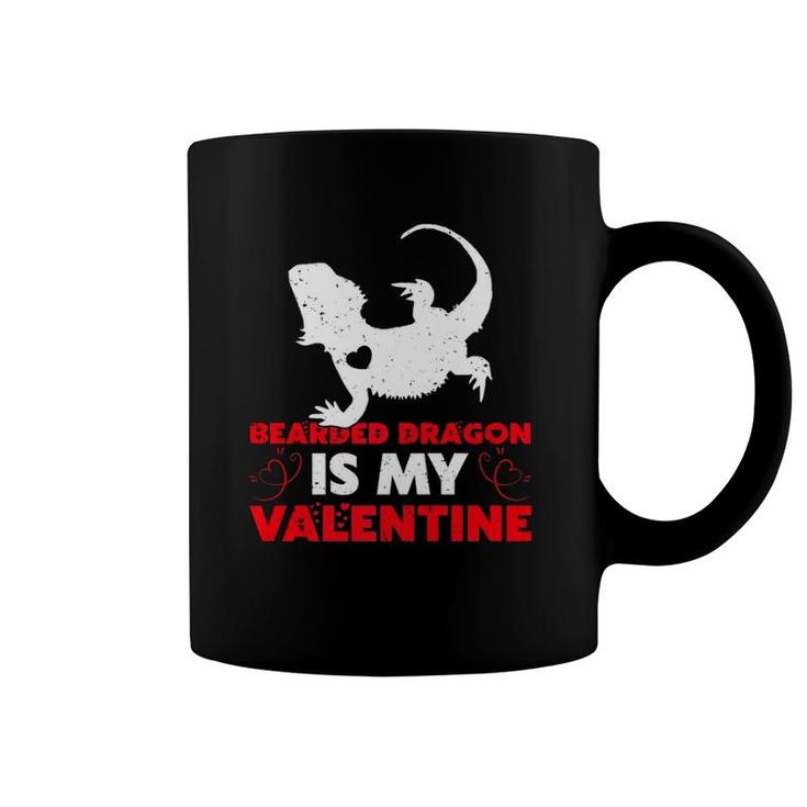 Bearded Dragon Is My Valentine Bearded Dragon Valentines Day  Coffee Mug