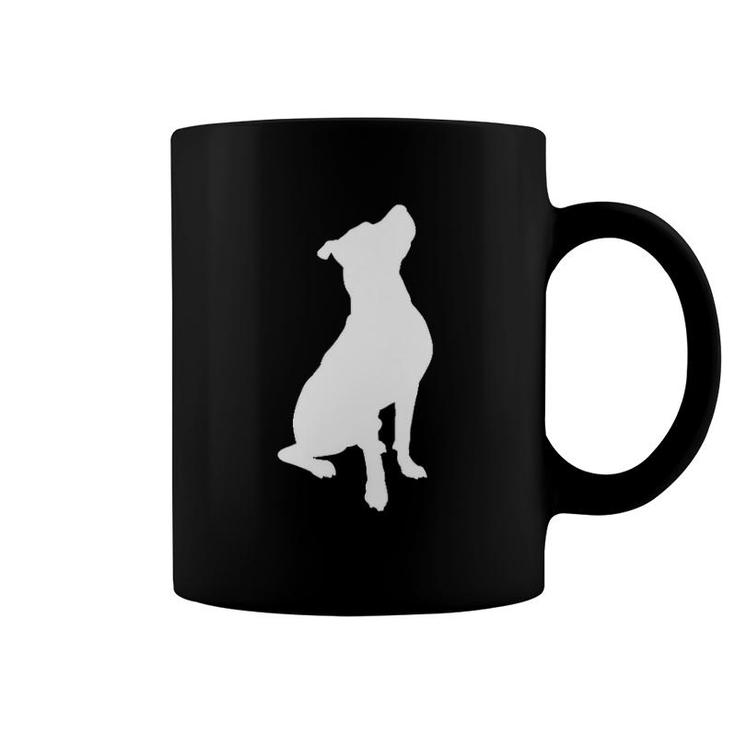 Beautiful White Pitbull Gift For Pittie Moms Dads Dog Lovers  Coffee Mug