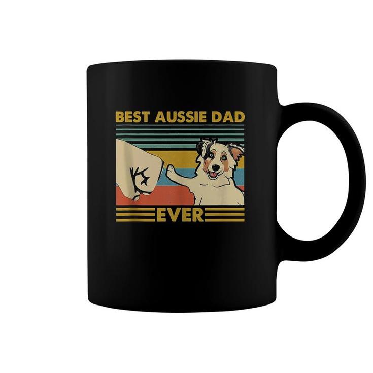 Best Aussie Dad Ever Retro Vintage Sunset  Coffee Mug