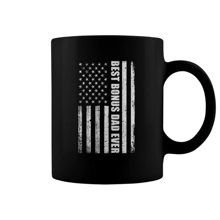 Best Bonus Dad Ever American Flagfathers Day Gift Coffee Mug