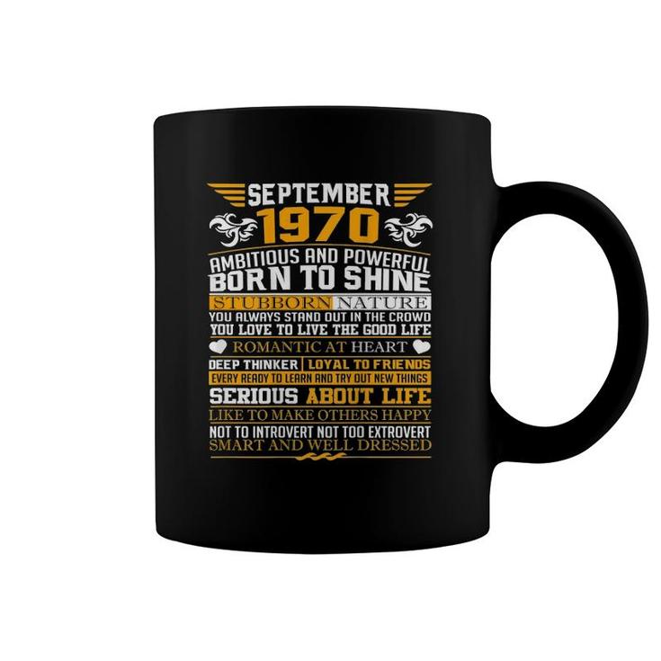 Best Born In September 1970 Facts Men, Women Coffee Mug