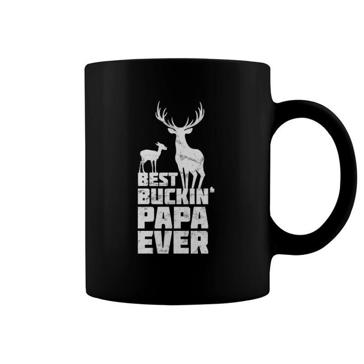 Best Buckin' Papa  Deer Buck Hunting Bucking Father Gift Coffee Mug