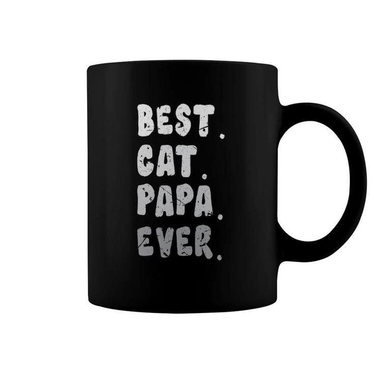 Best Cat Papa Ever Funny Cat Owner Dad Fathers Coffee Mug