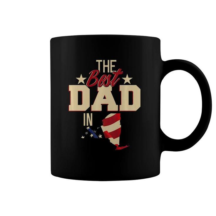 Best Dad In New York  Fathers Day Gift Patriotic Coffee Mug