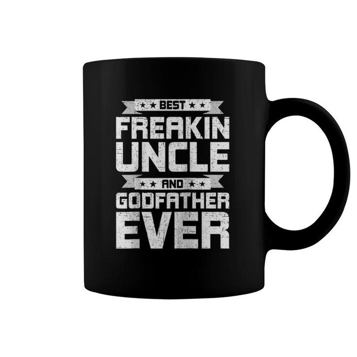 Best Freakin' Uncle And Godfather Ever Uncle Raglan Baseball Tee Coffee Mug