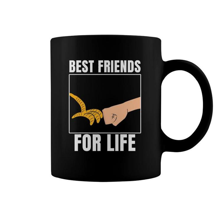 Best Friends For Life Chicken Fist Bump Coffee Mug