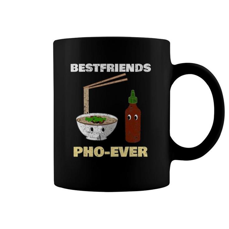 Best Friends Pho Ever Asian Food Distressed Tee Coffee Mug