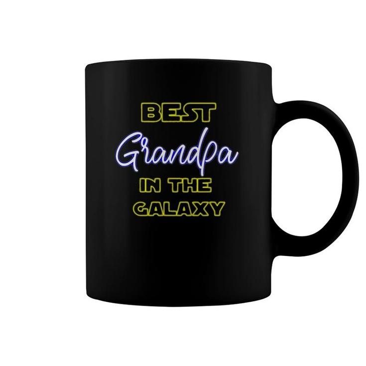 Best Grandpa In The Galaxy Grandfather American Granddad Coffee Mug