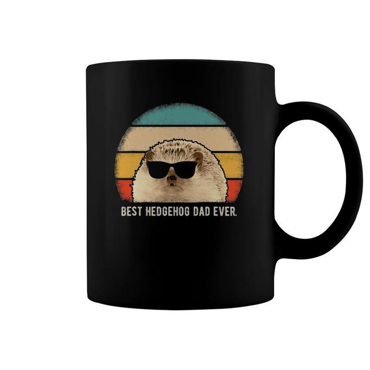 Best Hedgehog Dad Ever Animal Funny Retro Coffee Mug
