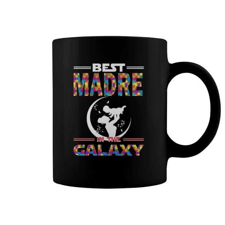 Best Madre In The Galaxy Mother And Son Color Puzzle Version Coffee Mug
