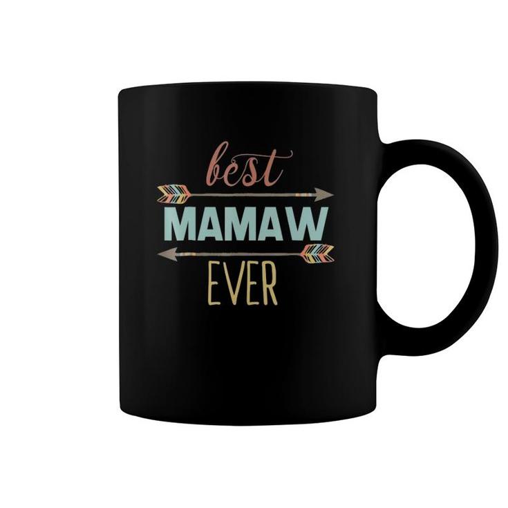 Best Mamaw Ever  Grandma Pregnancy Announcement Coffee Mug
