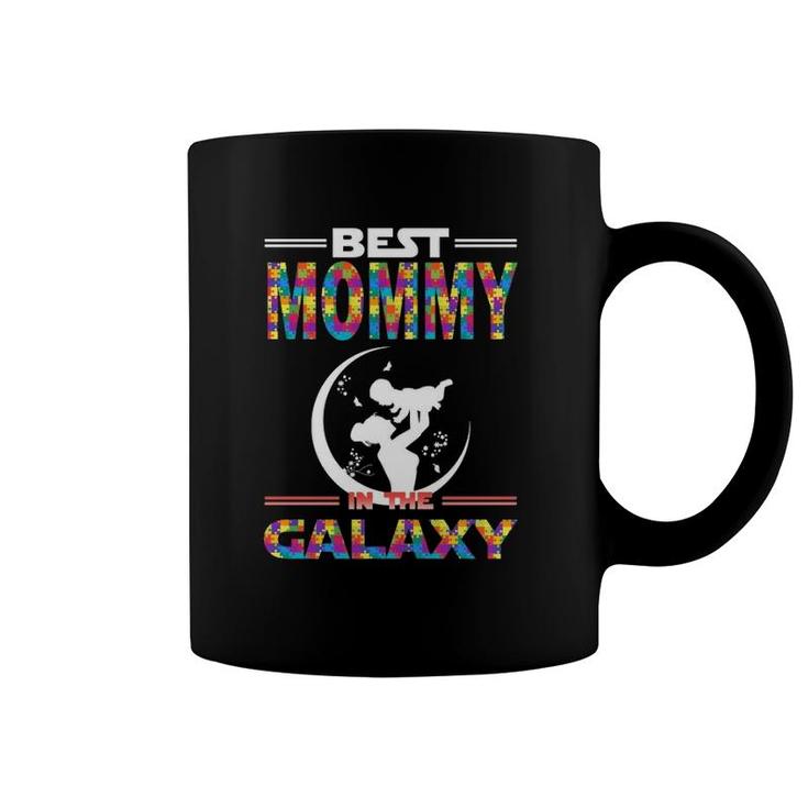 Best Mommy In The Galaxy Mother And Son Color Puzzle Version Coffee Mug