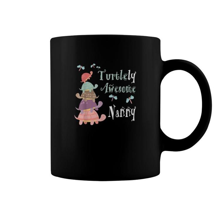 Best Nanny Ever Whimsical Nanny With Cute Turtles  Coffee Mug