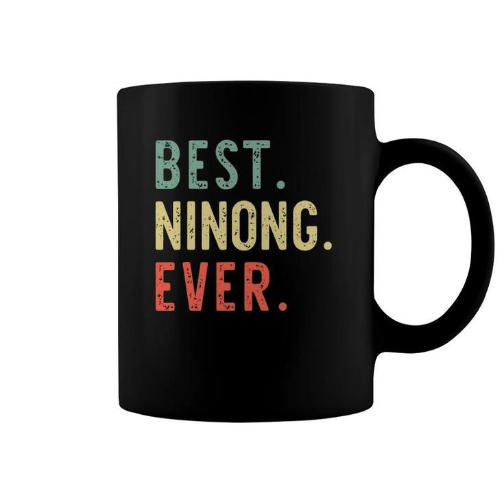Best Ninong Ever Cool Funny Vintage Father's Day Gift Coffee Mug