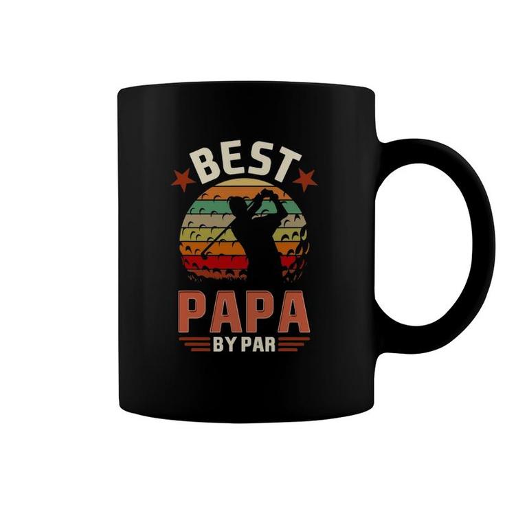 Best Papa By Par Golfing Funny Golf Golfer Coffee Mug
