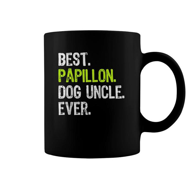 Best Papillon Dog Uncle Ever Raglan Baseball Tee Coffee Mug