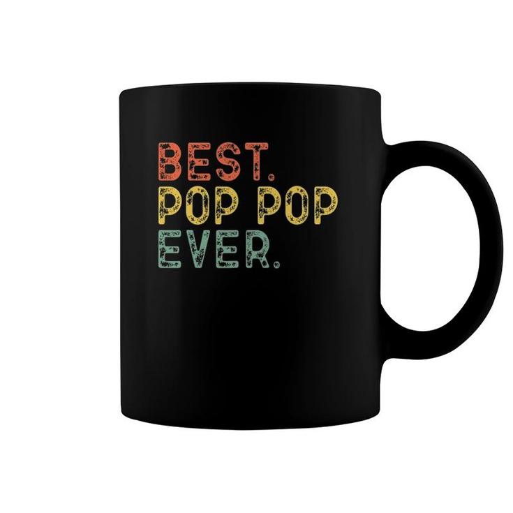 Best Pop-Pop Ever Vintage Gift Grandpa Poppop Father's Day Coffee Mug
