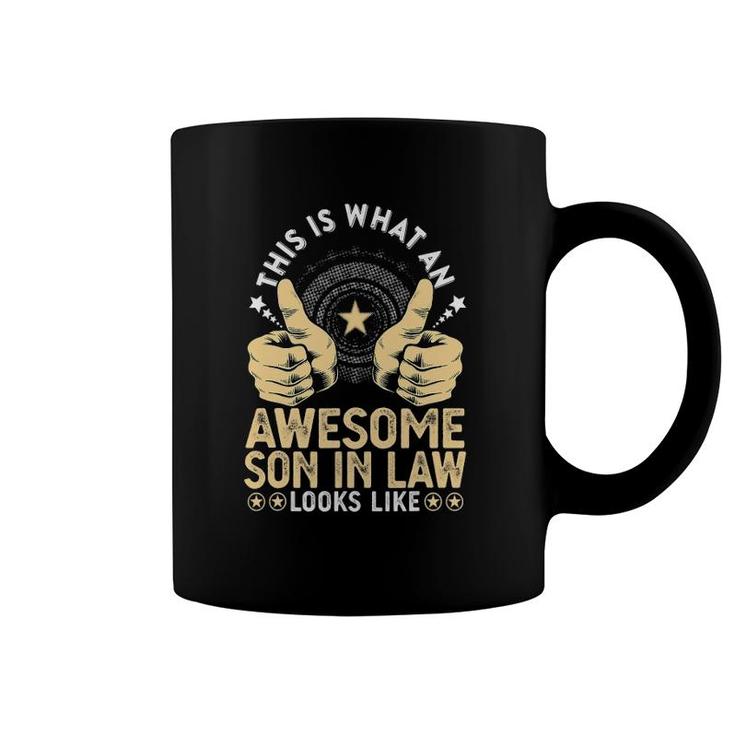 Best Son In Law Birthday Gift From Awesome Mother In Law Coffee Mug