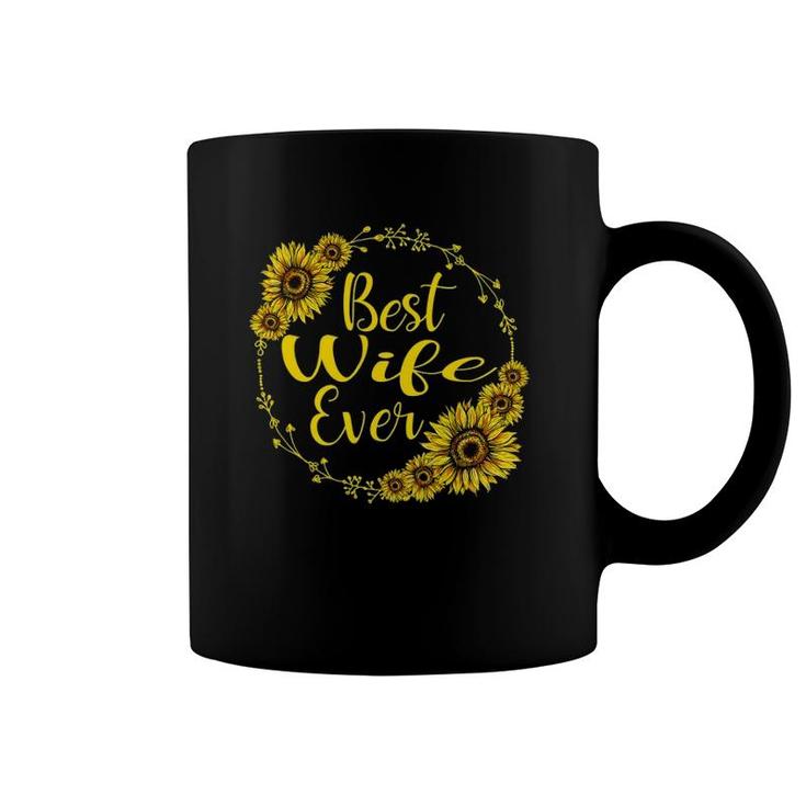 Best Wife Ever Sunflower Mother's Day Gift Coffee Mug