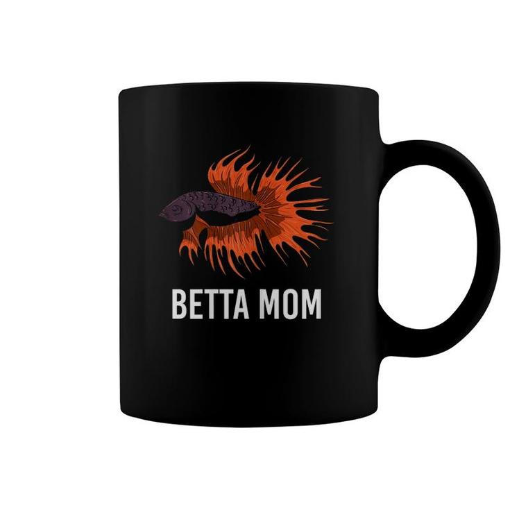 Betta Mom Funny Mother Fish Saying Aquarium Mum Gift Coffee Mug
