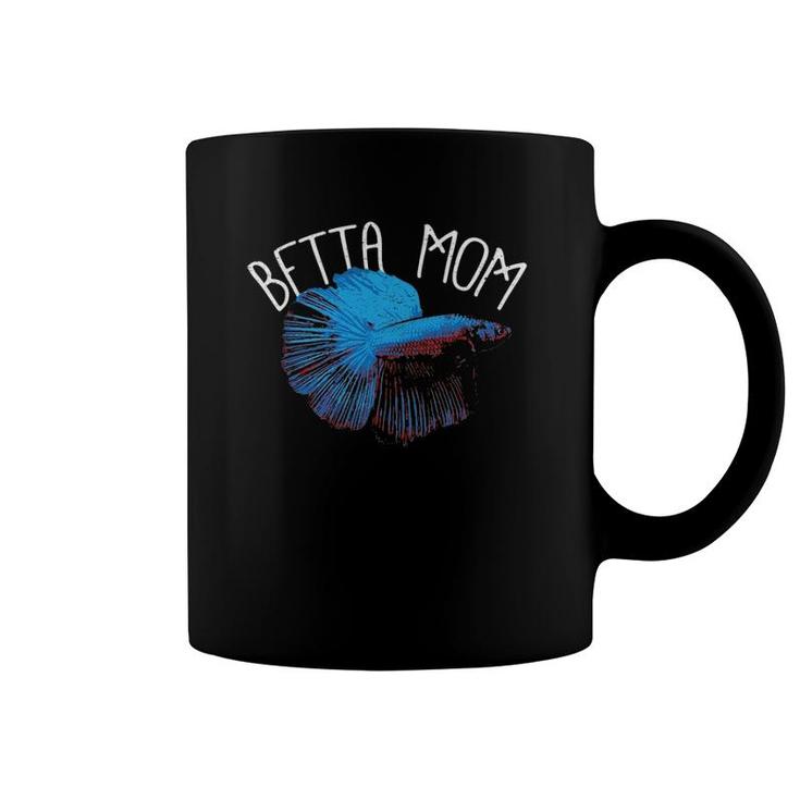 Betta Mom Mama Mother Funny Fishkeeping Coral Reef Fish Coffee Mug