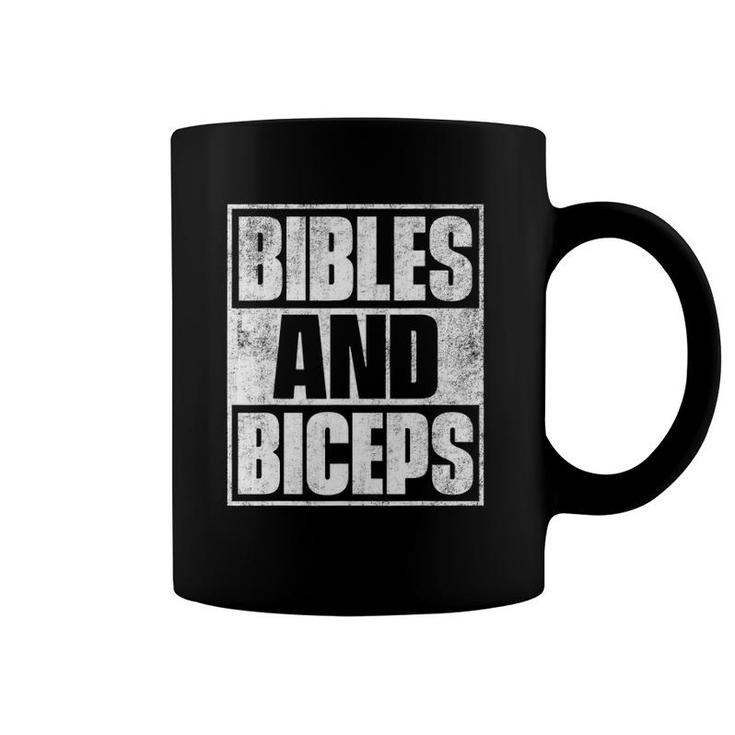 Bibles And Biceps Gym Motivational S Coffee Mug