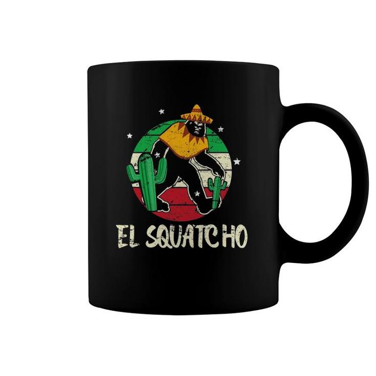 Bigfoot Fan Mexican  El Squatcho Sasquatch Funny Tee Coffee Mug