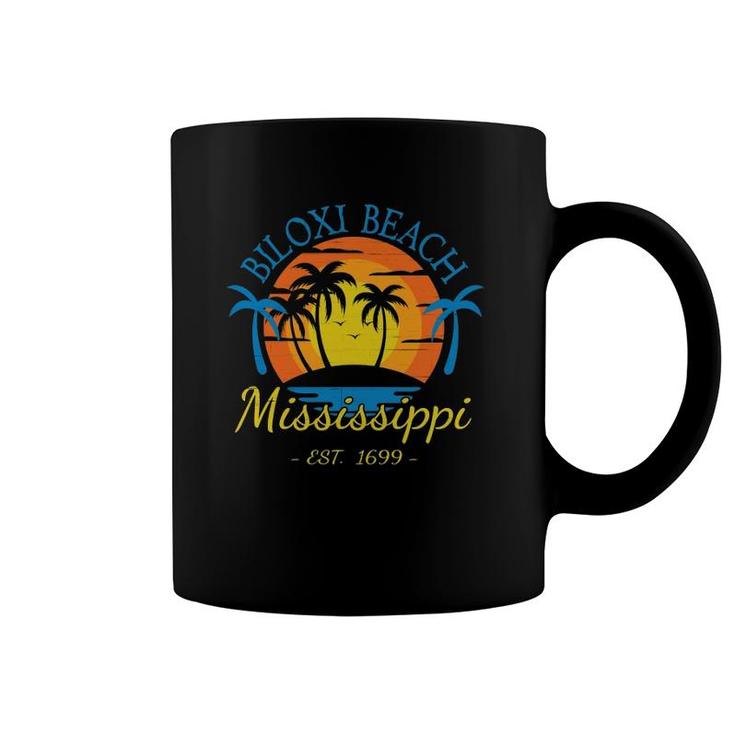 Biloxi Beach Mississippi Sunset Southern Small Town Getaway  Coffee Mug
