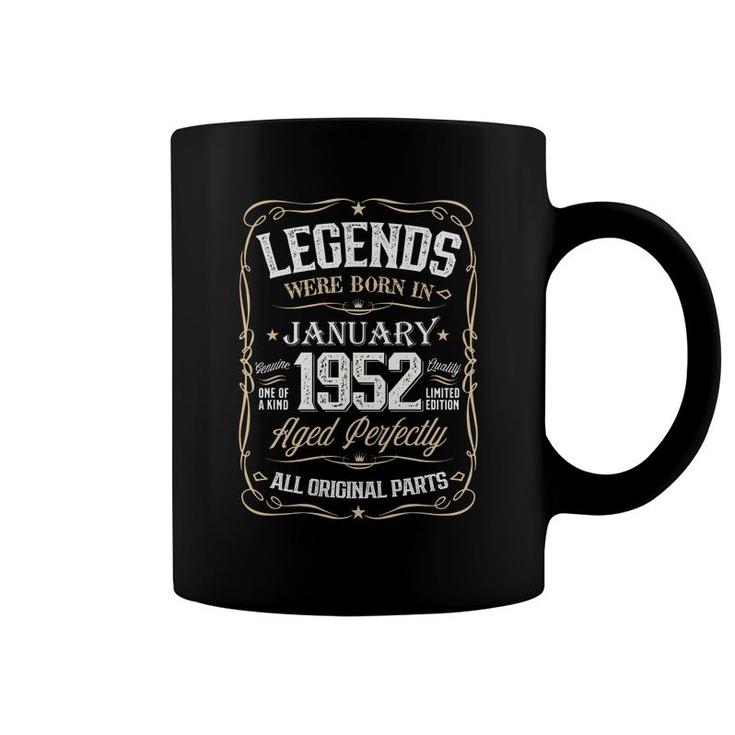 Birthday Awesome Legends Were Born In 1952 January Coffee Mug