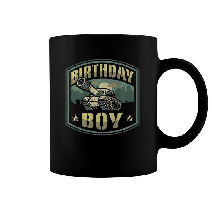 Birthday Boy Army Tank Party  Coffee Mug
