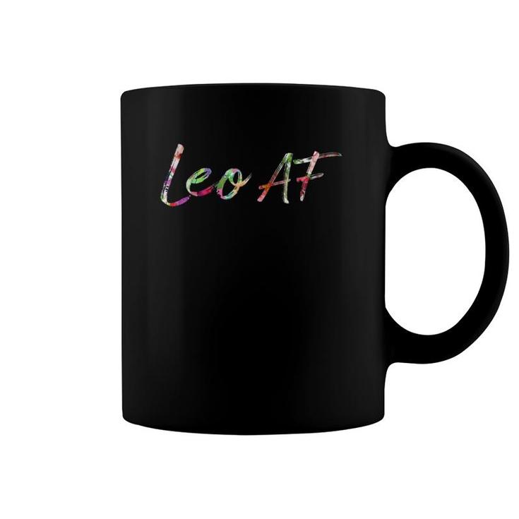 Birthday Gifts Leo Af Floral Coffee Mug