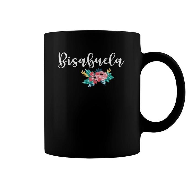 Bisabuela Pretty Floral Great Grandmother Baby Announcement Coffee Mug