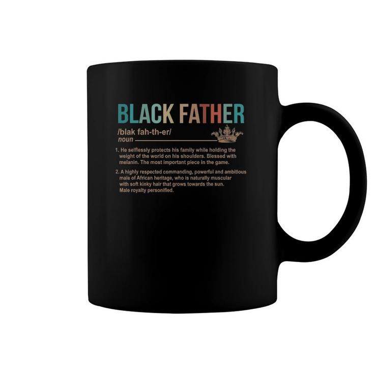Black Father Definition S Vintage Retro Blackfather Coffee Mug