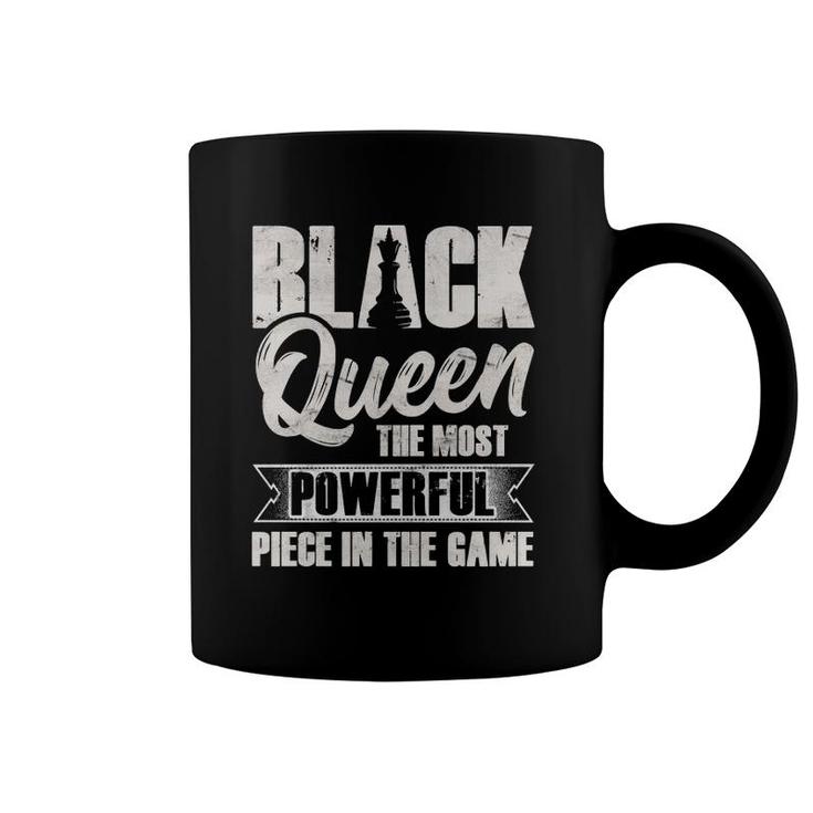 Black Queen African American Women Most Powerful Chess Piece Pullover Coffee Mug