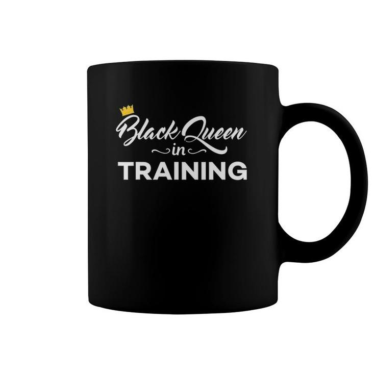 Black Queen In Training African American Pride Crown Coffee Mug