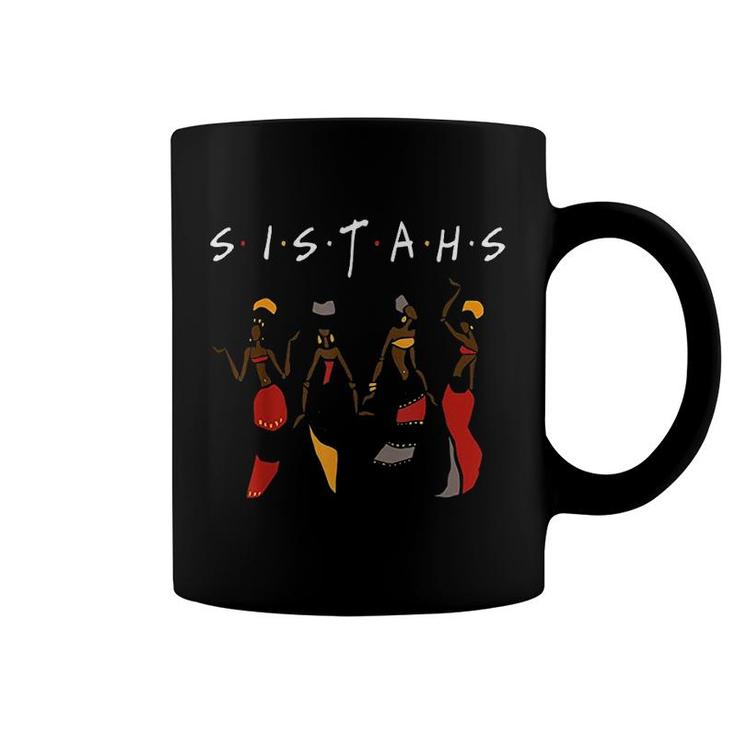 Black Sistahs Queen Melanin African American Coffee Mug