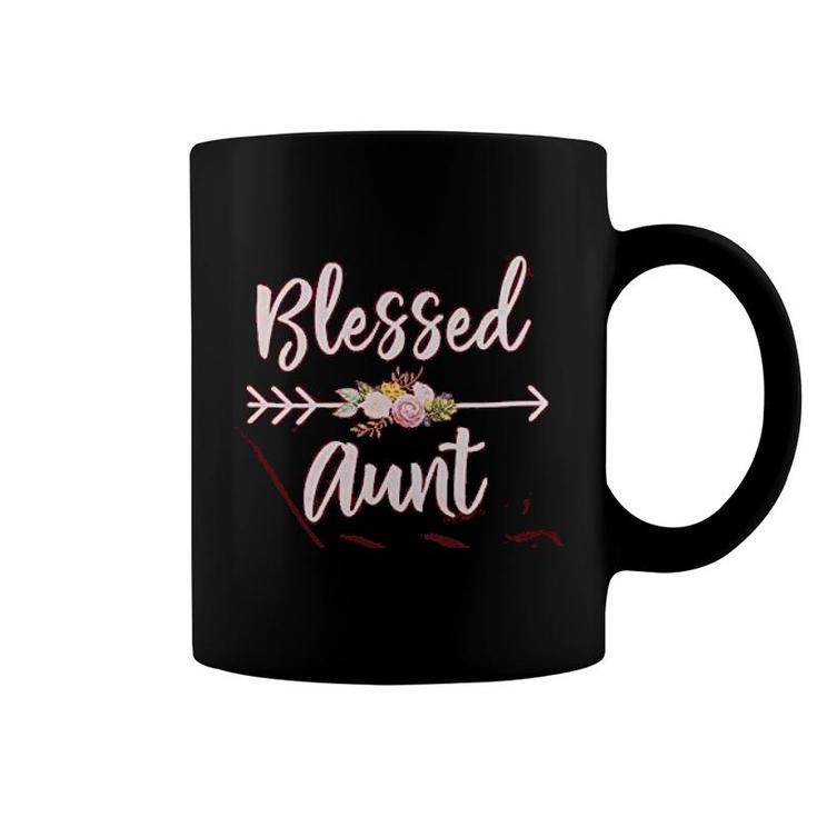 Blessed Aunt Funny Floral Blessed Coffee Mug