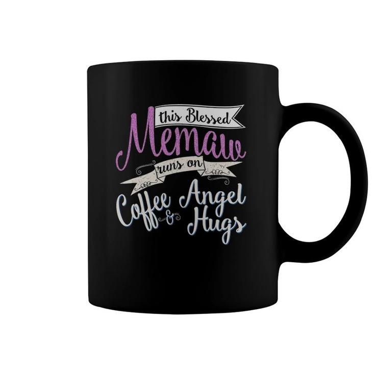 Blessed Memaw  Gift Angel Hugs Coffee Grandmother Coffee Mug