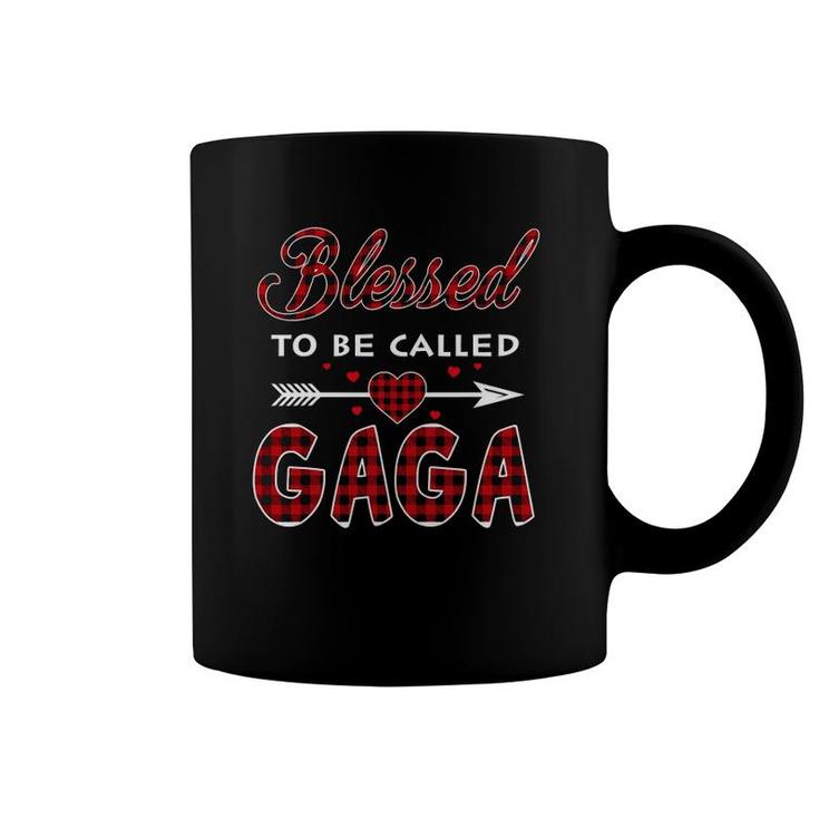 Blessed To Be Called Gaga Buffalo Plaid Grandma Coffee Mug