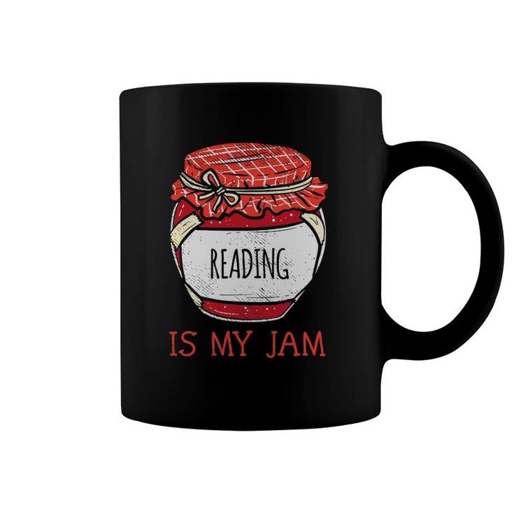 Book Lover Gift Teachers & Students Cute Reading Is My Jam Coffee Mug