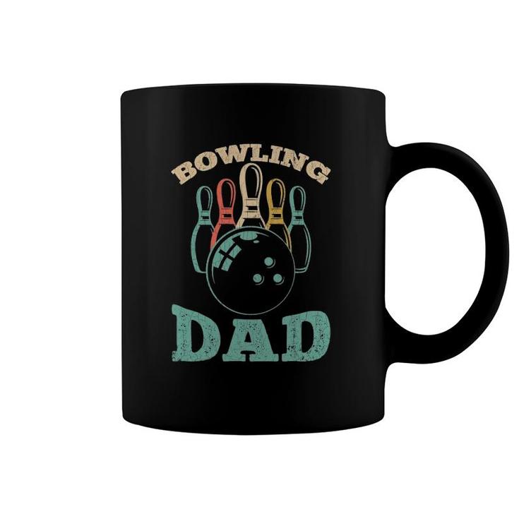 Bowling Dad Funny Bowler Graphic For Father's Day Coffee Mug