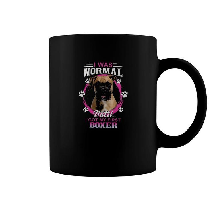 Boxer I Was Normal Classic Coffee Mug
