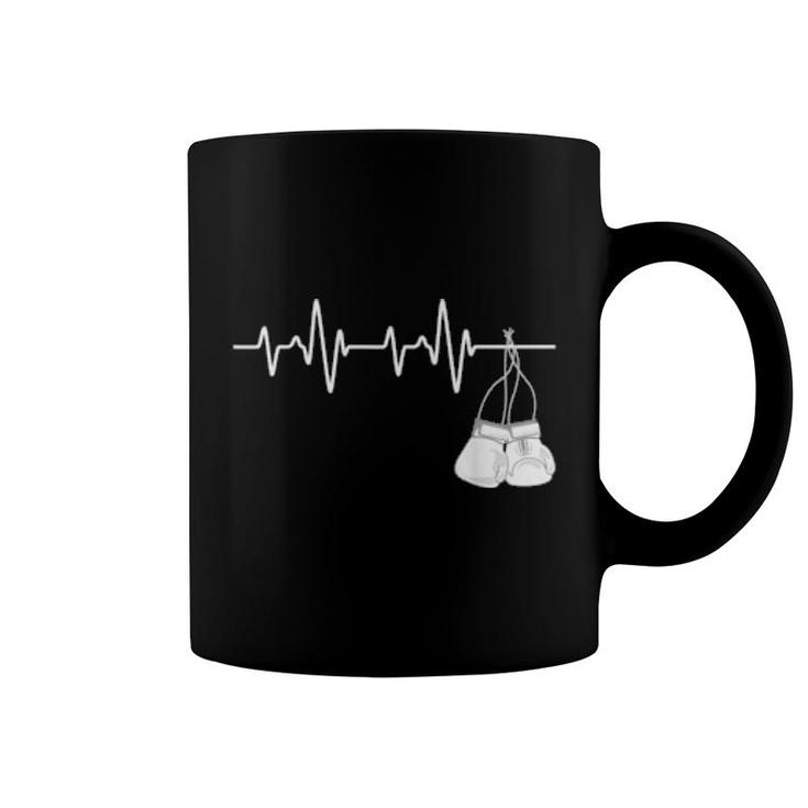 Boxing Heartbeat Boxing Boxer Kickboxing Fan  Coffee Mug