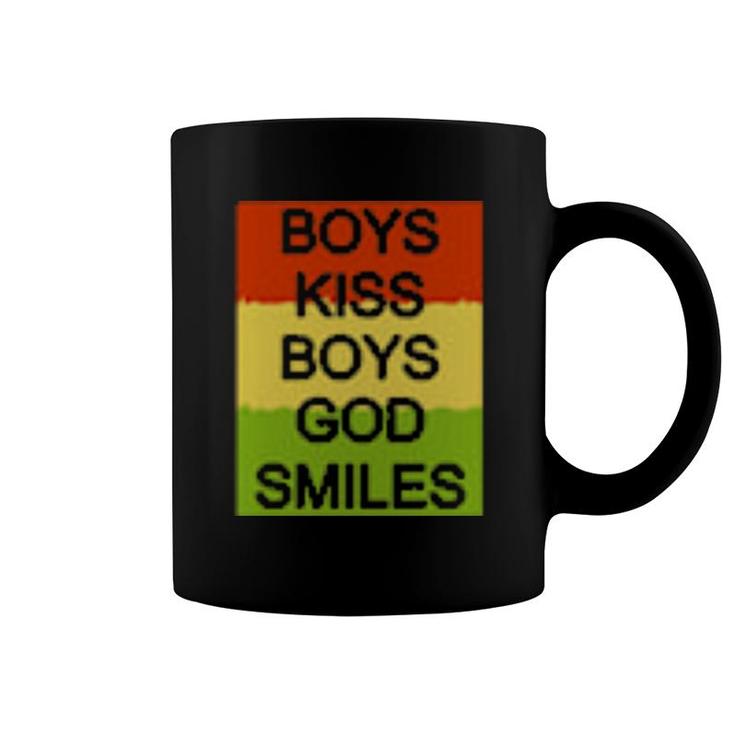 Boys Kiss Boys God Smile  Coffee Mug