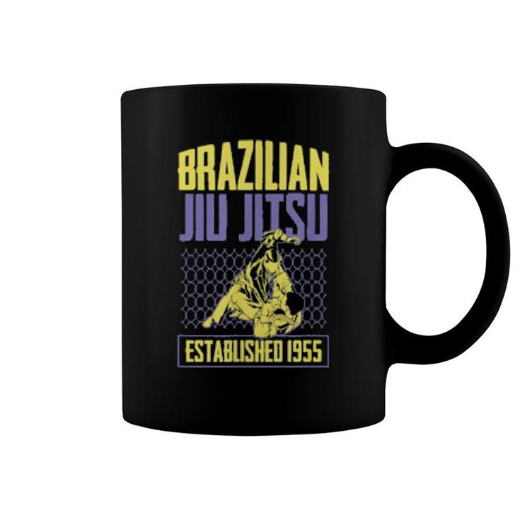 Brazilian Jiu Jitsu Established 1955 Bjj Master Training  Coffee Mug